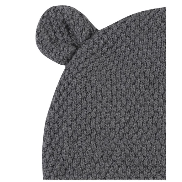 Gerber Baby Boys Charcoal gray sweater Knit Coverall, Cardigan, & Hat Set, 3-6M - Picture 9 of 15
